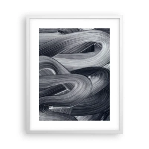 Affiche dans un cadre blanc - Poster - La fluidité de la réalité - 40x50 cm