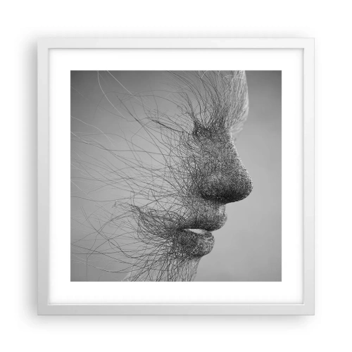 Affiche dans un cadre blanc - Poster - L'esprit du vent - 40x40 cm