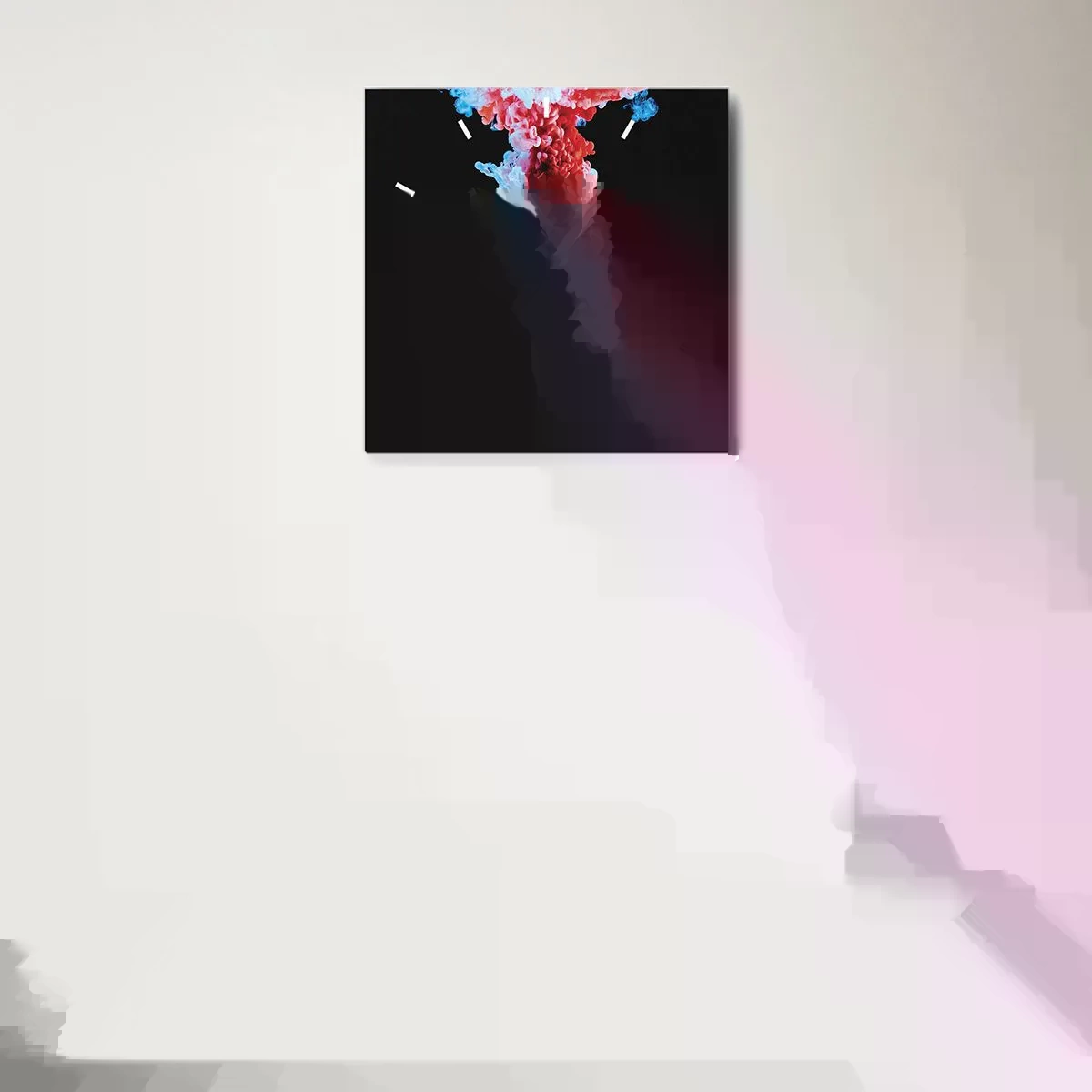 Horloge murale - Pendule murale - En pleine floraison - 40x40 cm