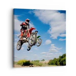 Impression sur toile - Image sur toile - Saut en parachute - 30x30 cm