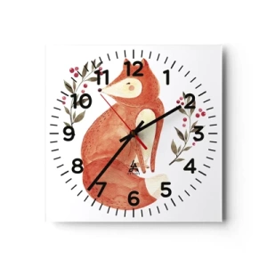 Horloge murale - Pendule murale - Petit rouquin - 30x30 cm