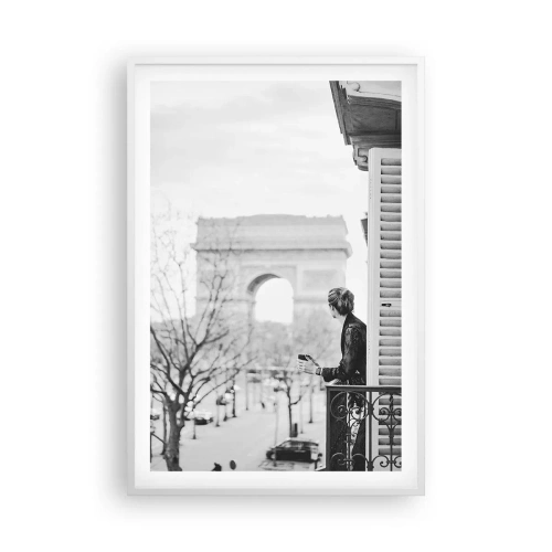Affiche dans un cadre blanc - Poster - Chambre avec vue - 61x91 cm
