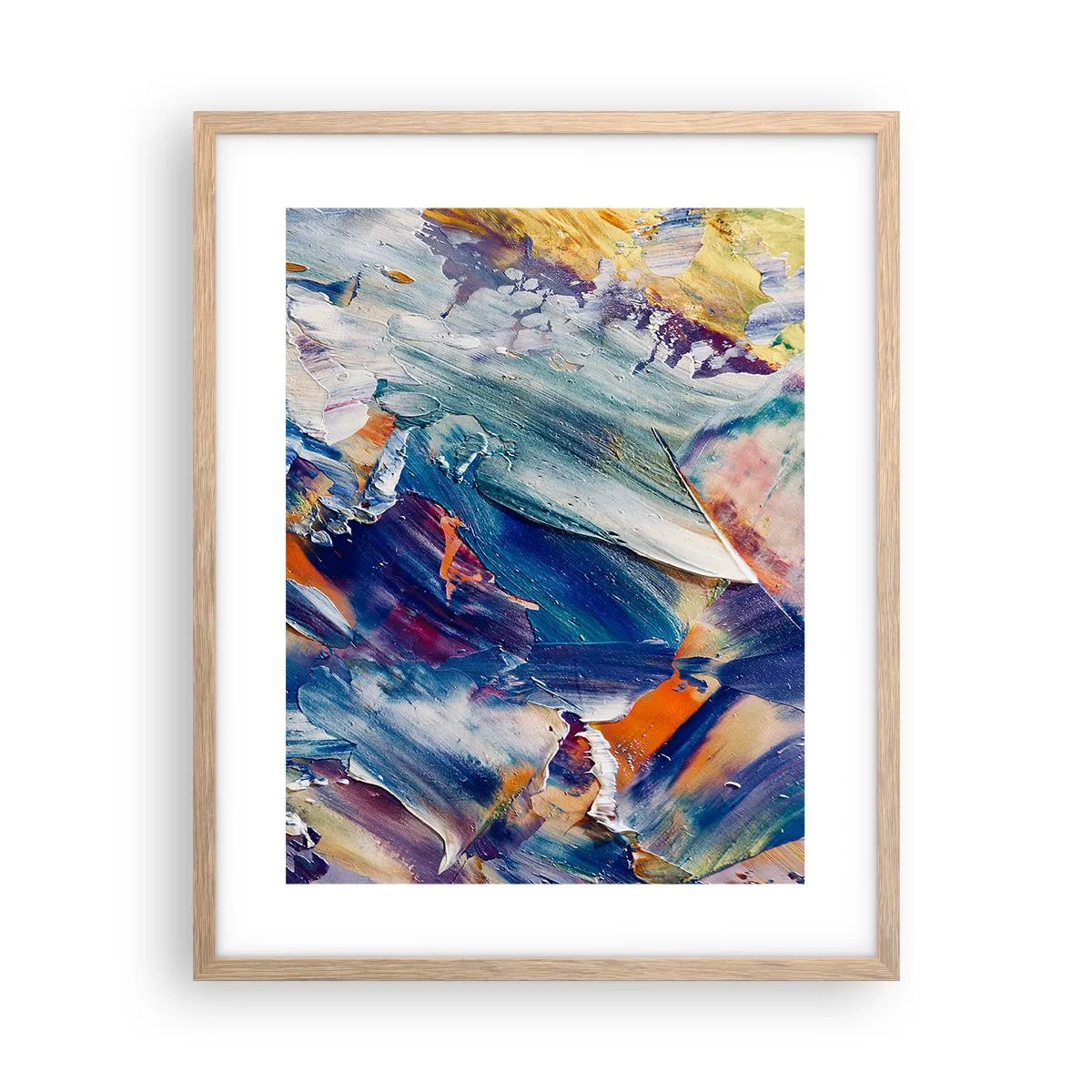 Affiche dans un chêne clair - Poster - Confusion des couleurs - 40x50 cm