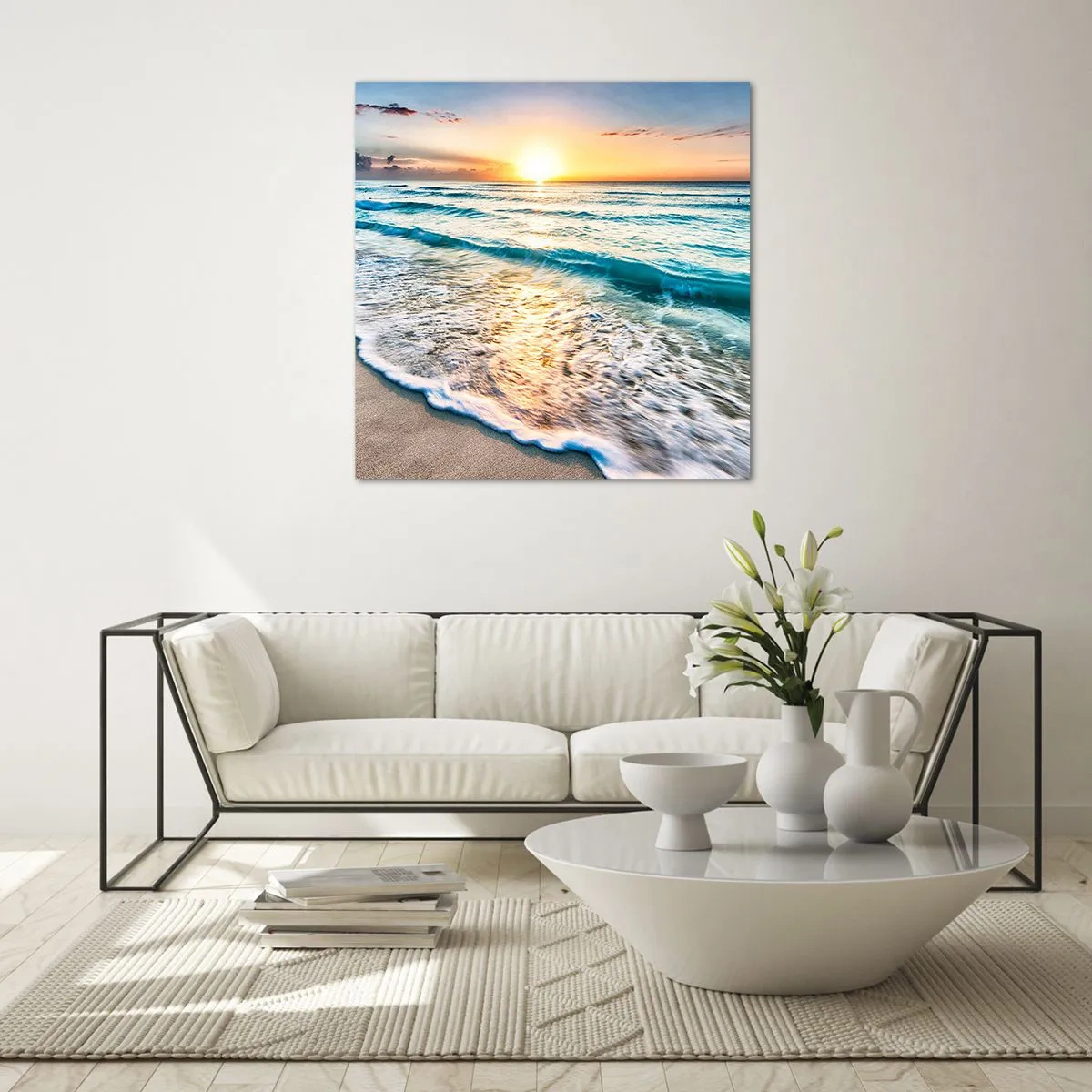 Impression sur verre - Image sur verre - Une vue qui en vaut la peine - 50x50 cm