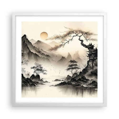 Affiche dans un cadre blanc - Poster - Le charme unique de l'Orient - 50x50 cm