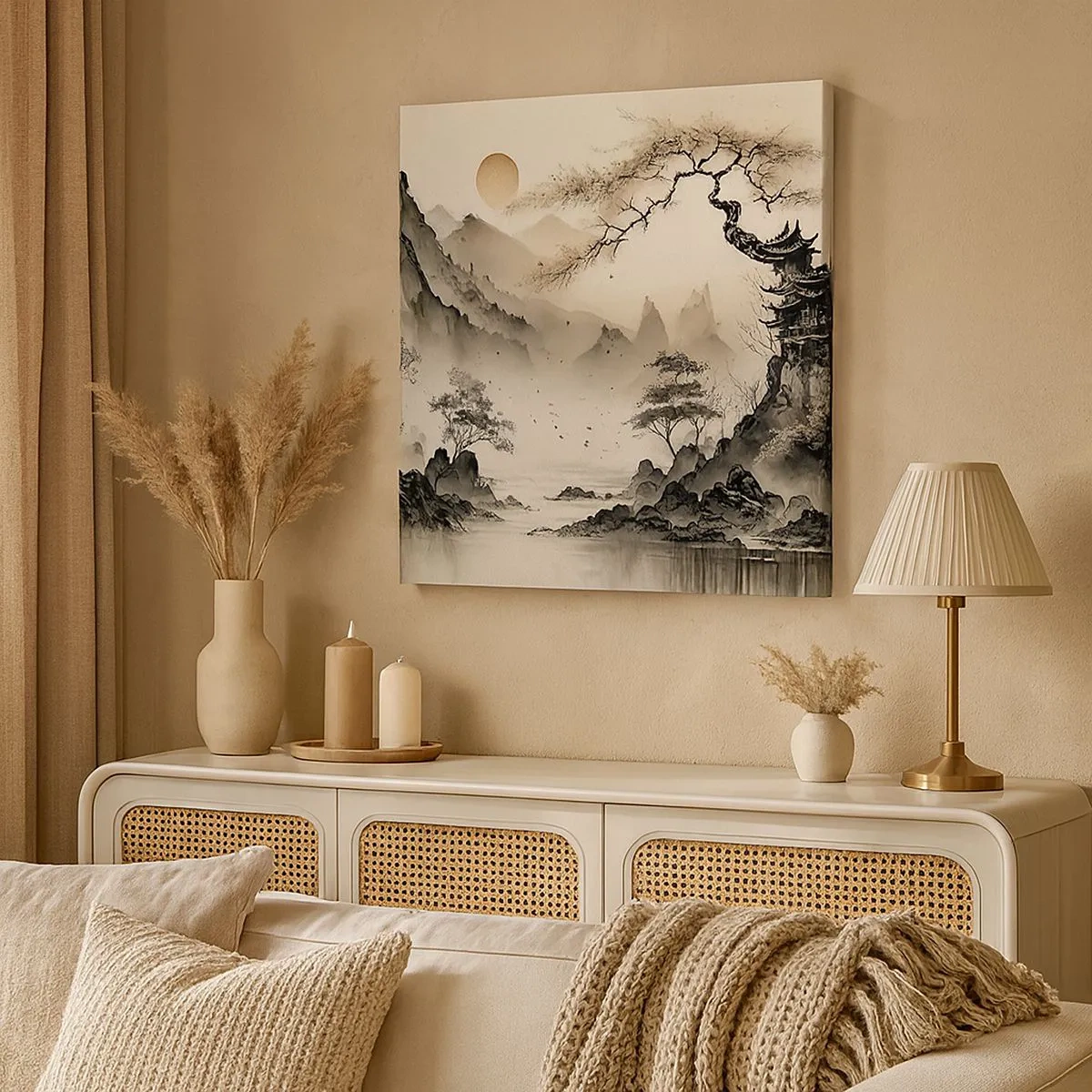 Impression sur toile - Image sur toile - Le charme unique de l'Orient - 30x30 cm