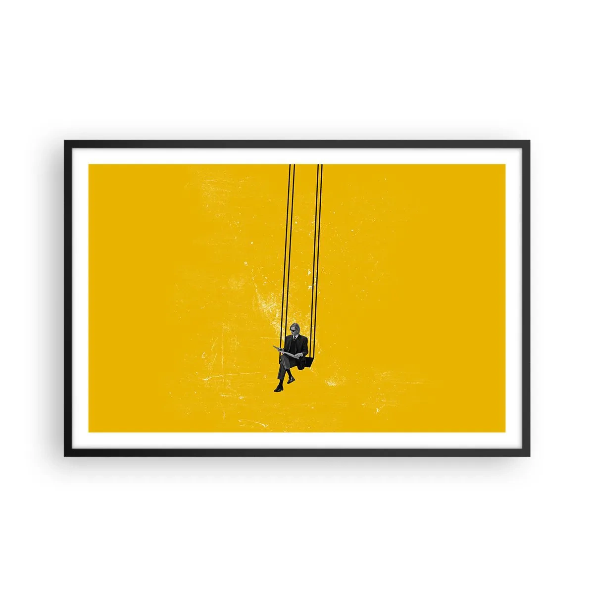 Affiche dans un cadre noir - Poster - Un jour comme tous les jours - 91x61 cm