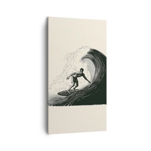 Impression sur toile - Image sur toile - Le roi de la vague - 45x80 cm