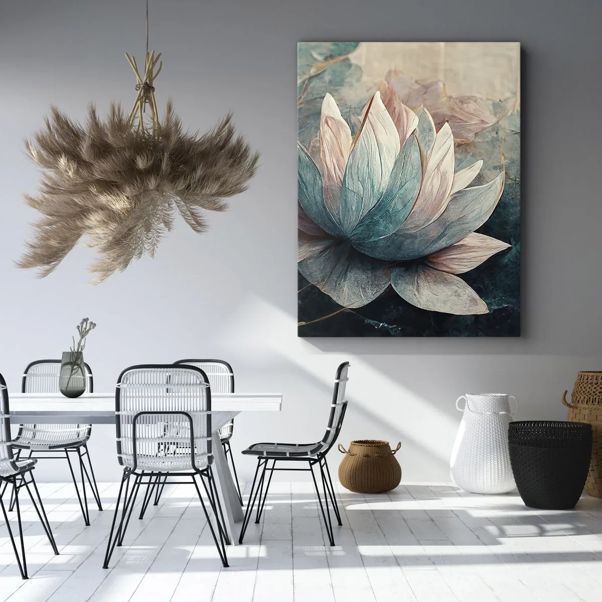 Impression sur toile - Image sur toile - Les étoiles du lac - 45x80 cm