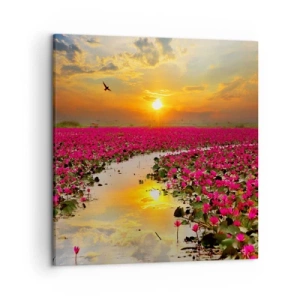 Impression sur toile - Image sur toile - La vie secrète du lac - 50x50 cm