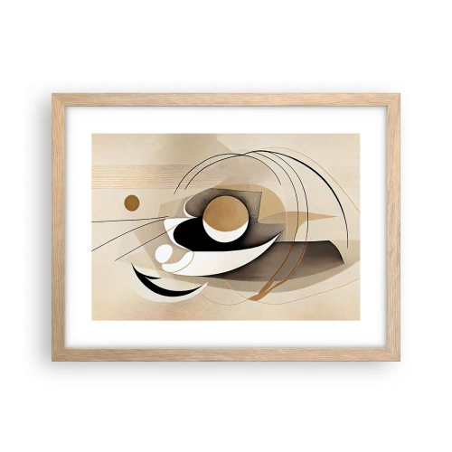 Affiche dans un chêne clair - Poster - Composition : l'essence des choses - 40x30 cm