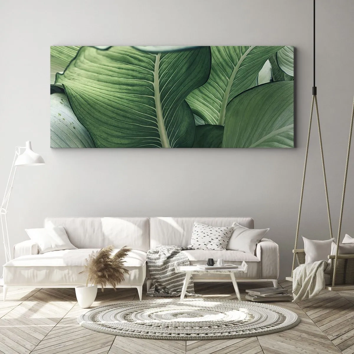 Impression sur toile - Image sur toile - Une vie intensément verte - 100x40 cm