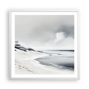 Affiche dans un cadre blanc - Poster - Ensemble depuis toujours - 60x60 cm