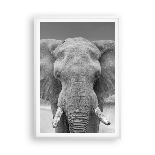 Affiche dans un cadre blanc - Poster - Bienvenue dans mon monde - 70x100 cm