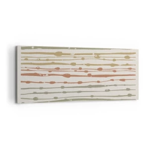 Impression sur toile - Image sur toile - Notation musicale des couleurs - 100x40 cm