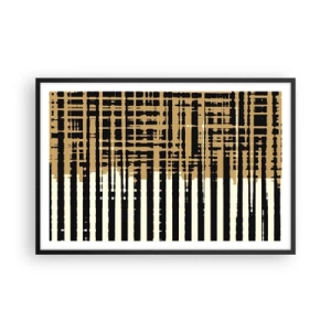 Affiche dans un cadre noir - Poster - Abstraction architecturale - 91x61 cm