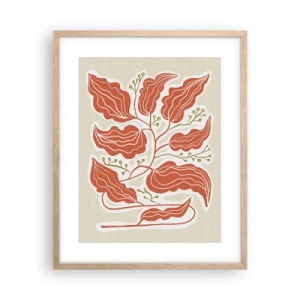 Affiche dans un chêne clair - Poster - Folk et coloré - 40x50 cm