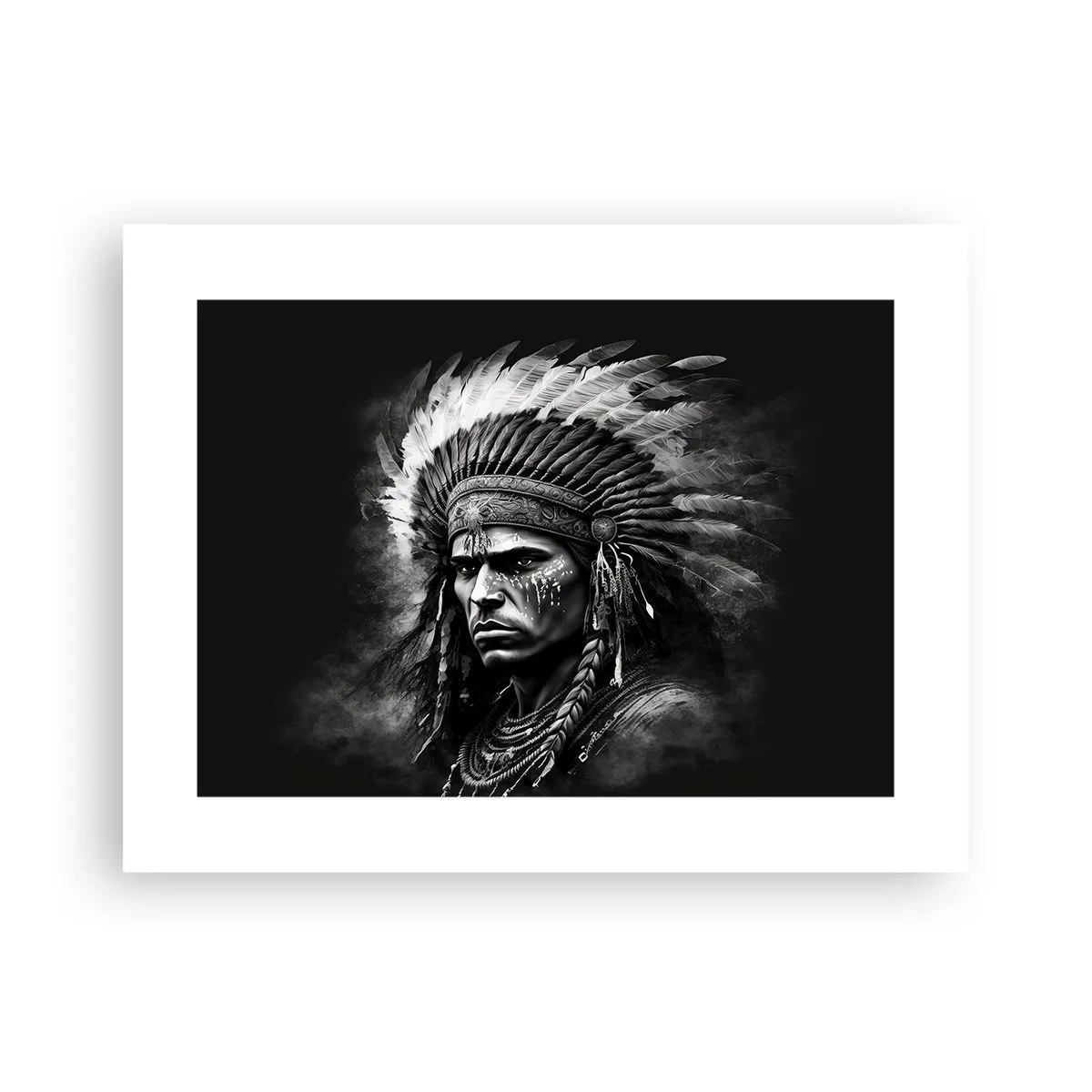 Affiche - Poster - Un leader et un guerrier - 40x30 cm