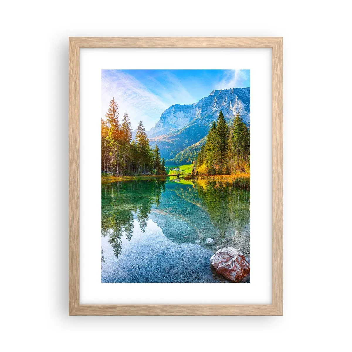 Affiche dans un chêne clair - Poster - Douceur automnale - 30x40 cm