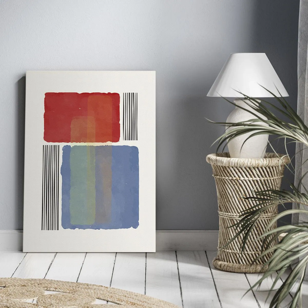 Impression sur toile - Image sur toile - Esprit et lettre de la géométrie - 55x100 cm