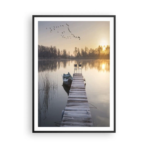 Affiche dans un cadre noir - Poster - Je reviendrai - 70x100 cm