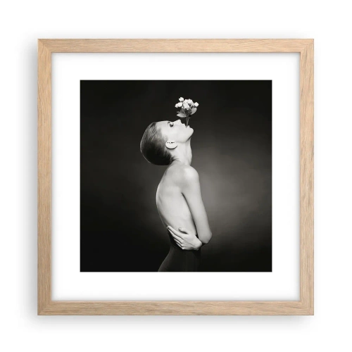 Affiche dans un chêne clair - Poster - Elégance excentrique - 30x30 cm