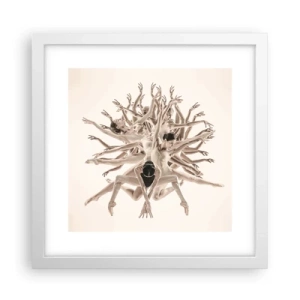 Affiche dans un cadre blanc - Poster - S'épanouir en danse - 30x30 cm