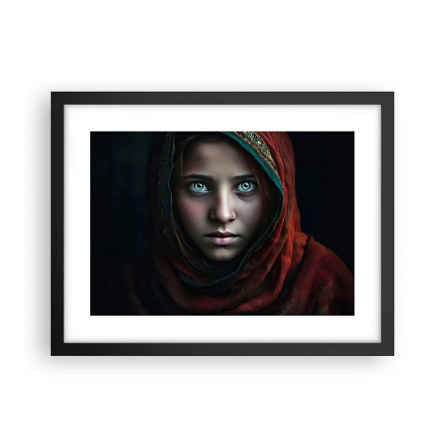 Affiche dans un cadre noir - Poster - Princesse orientale - 40x30 cm