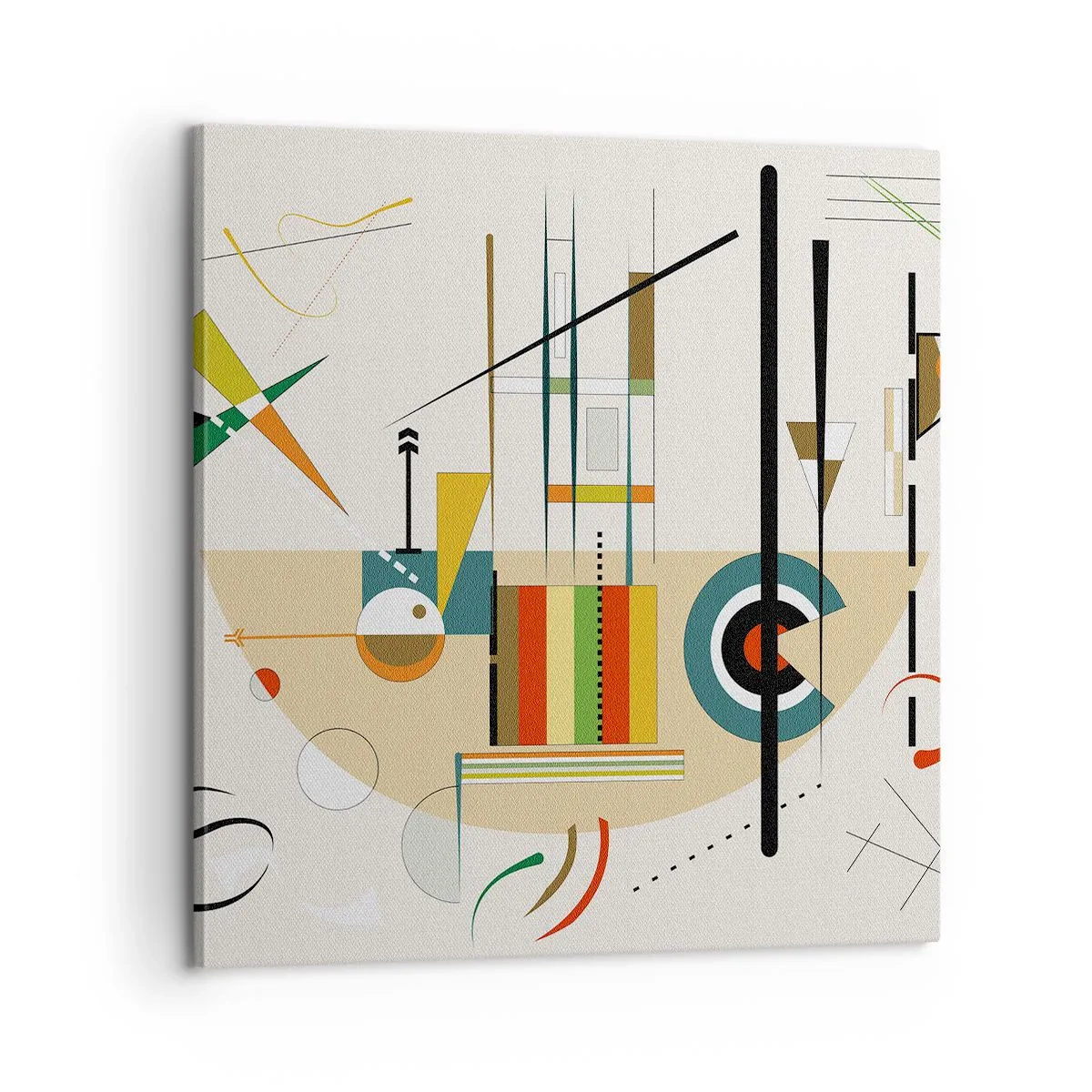 Impression sur toile - Image sur toile - Et le monde s’amuse - 60x60 cm