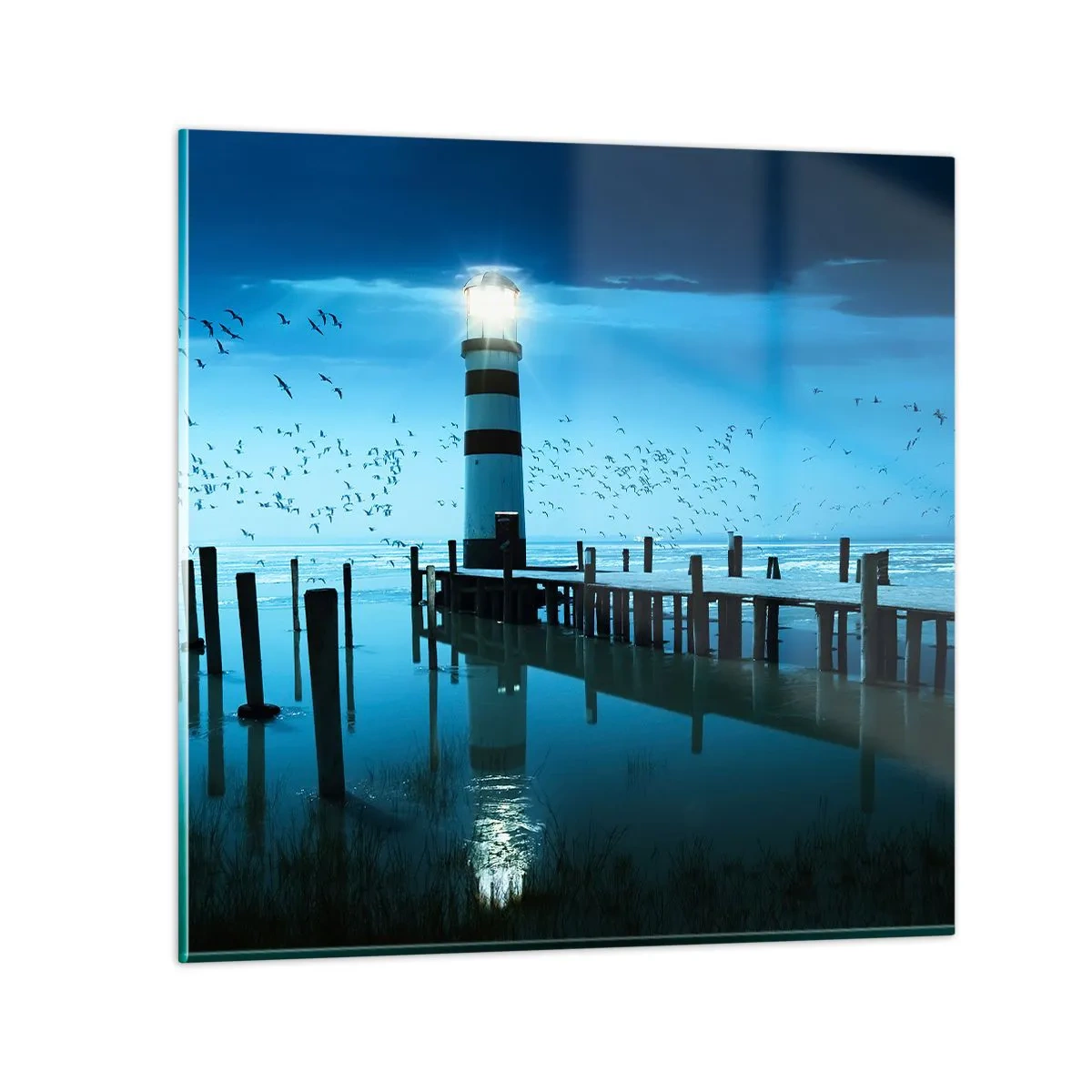 Impression sur verre - Image sur verre - Et tu n'as pas peur du noir - 60x60 cm