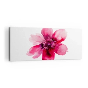 Impression sur toile - Image sur toile - Un baiser parfumé au carmin - 100x40 cm