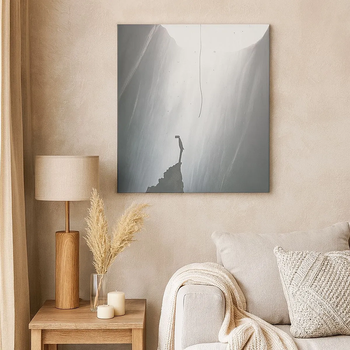 Impression sur toile - Image sur toile - Il y a toujours une issue - 30x30 cm