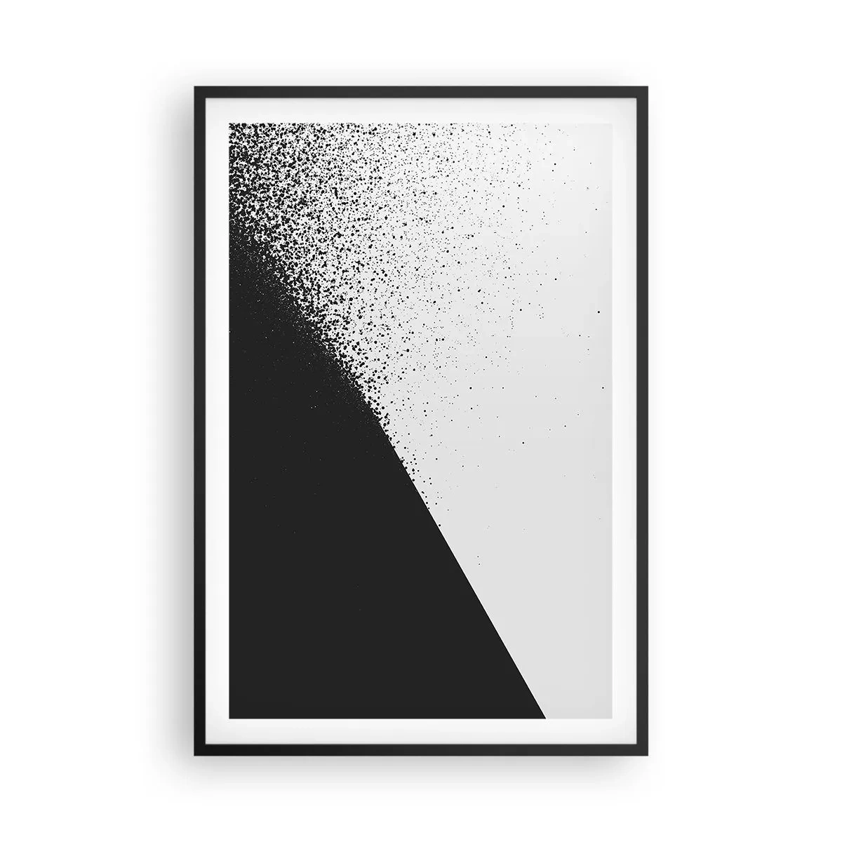 Affiche dans un cadre noir - Poster - De plus en plus vite, de plus en plus - 61x91 cm