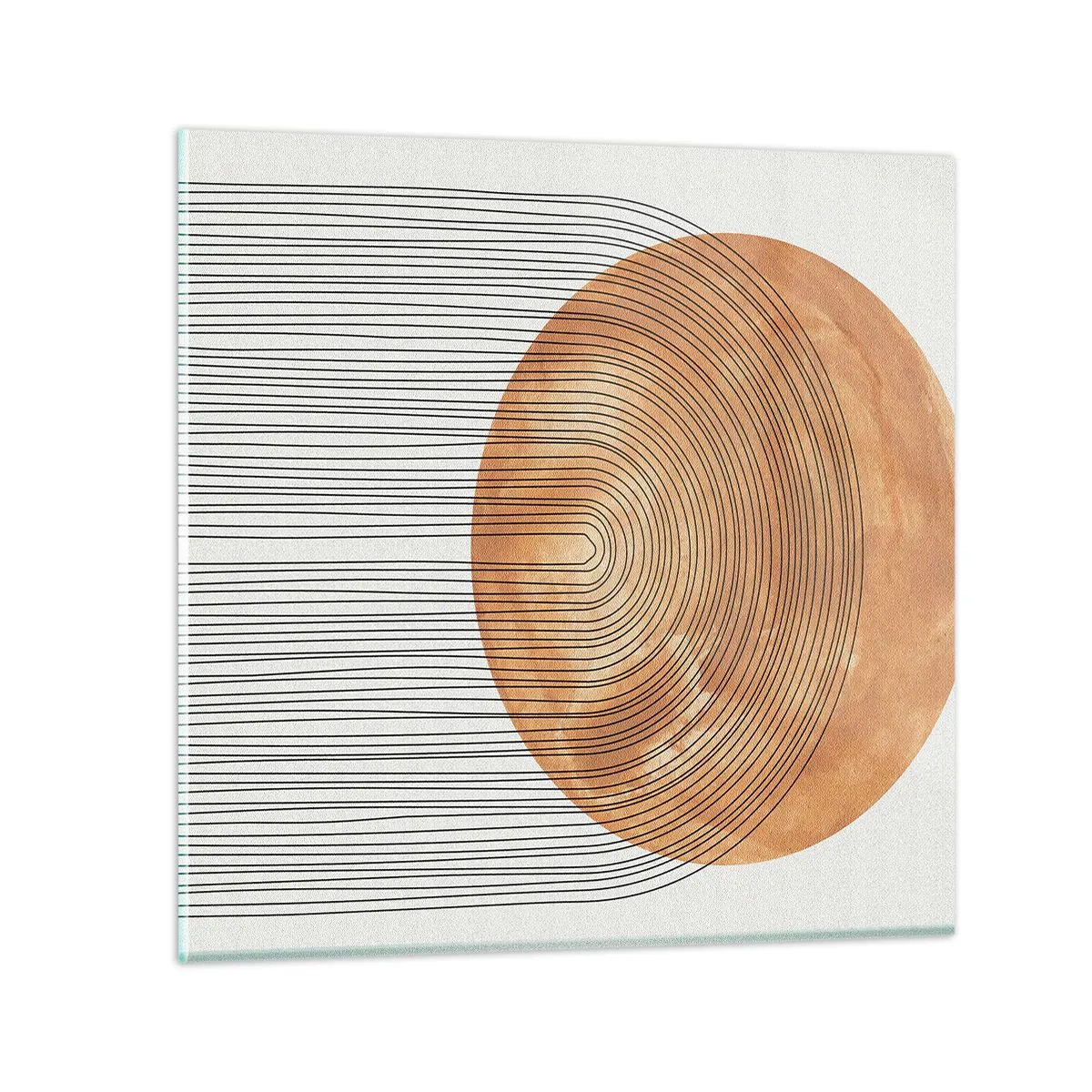 Impression sur verre - Image sur verre - Composition solaire - 60x60 cm