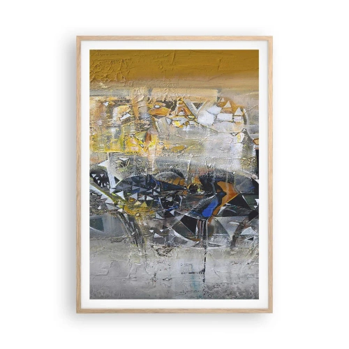 Affiche dans un chêne clair - Poster - Tout se met en place - 70x100 cm