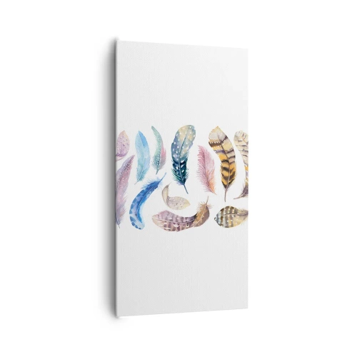 Impression sur toile - Image sur toile - Léger, bariolé et multicolore - 65x120 cm