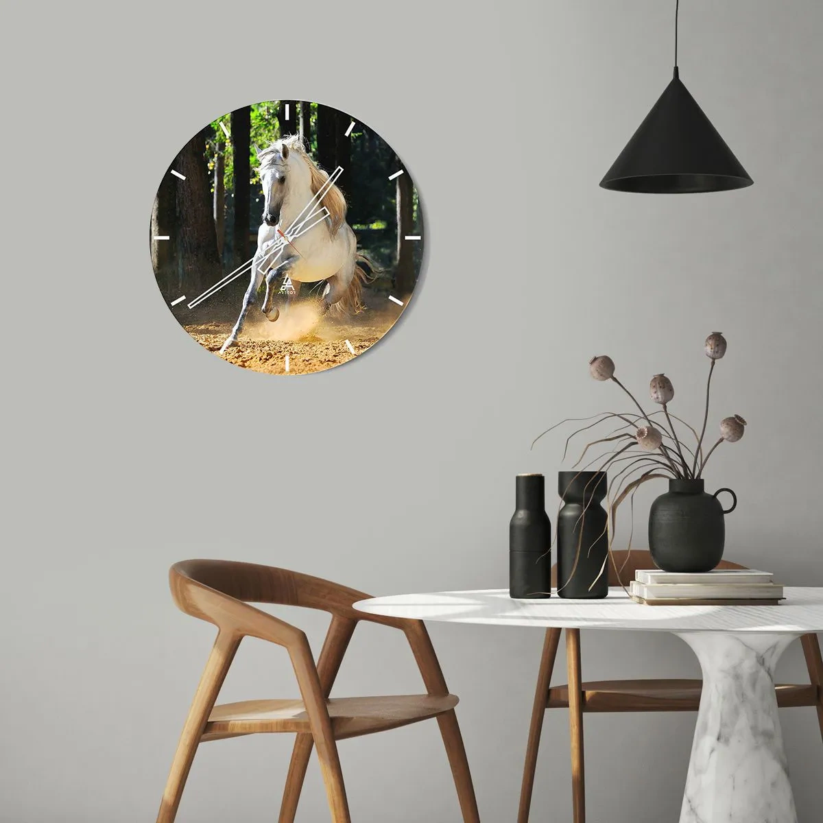 Horloge murale - Pendule murale - Comme dans un roman fantastique - 40x40 cm