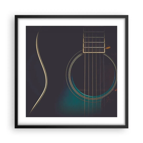 Affiche dans un cadre noir - Poster - Le calme avant la tempête - 50x50 cm