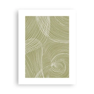 Affiche - Poster - Abstraction complexe de blanc - 30x40 cm