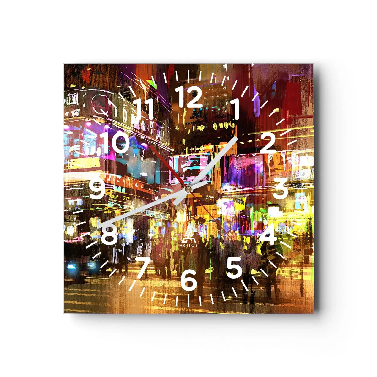 Horloge murale - Pendule murale - Dans une mer de lumière - 40x40 cm