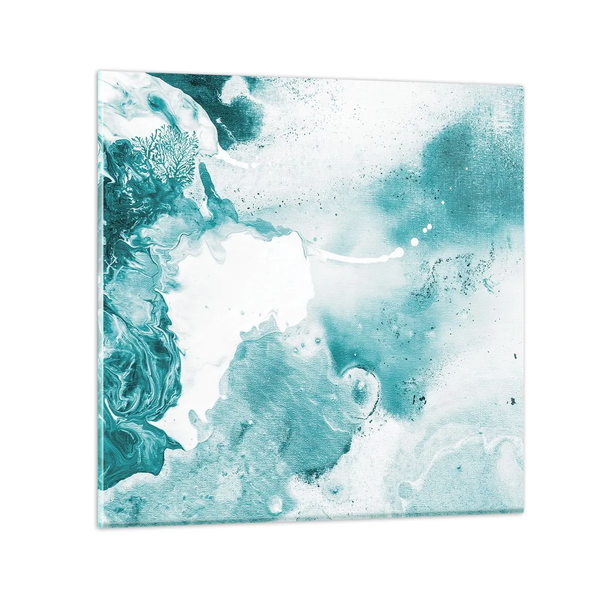 Impression sur verre - Image sur verre - Marécage bleu - 70x70 cm