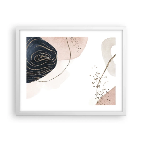 Affiche dans un cadre blanc - Poster - Tout coule - 50x40 cm