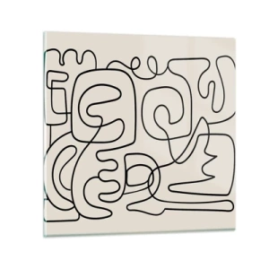 Impression sur verre - Image sur verre - Suivez les indices - 70x70 cm