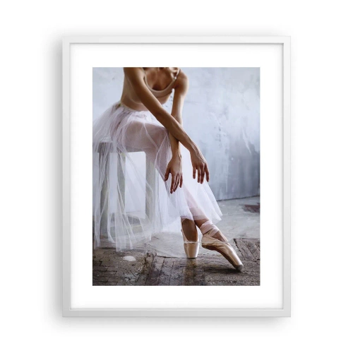Affiche dans un cadre blanc - Poster - Avant que les lumières de la rampe ne clignotent - 40x50 cm