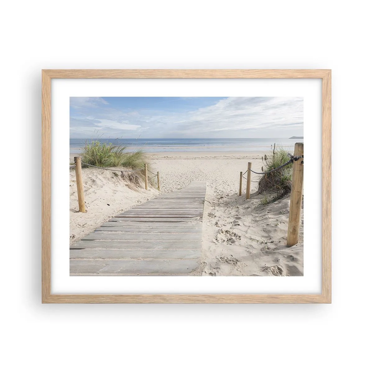 Affiche dans un chêne clair - Poster - A l'horizon - 50x40 cm