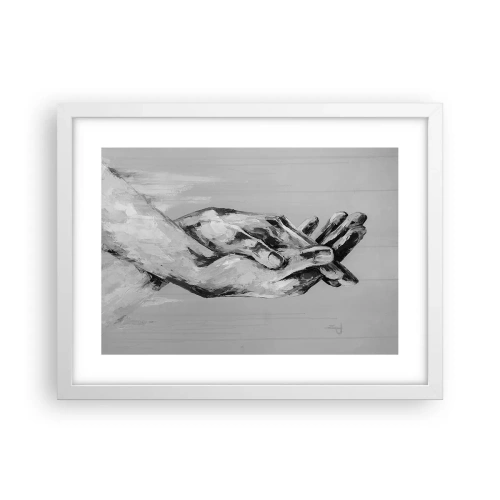 Affiche dans un cadre blanc - Poster - Début... - 40x30 cm