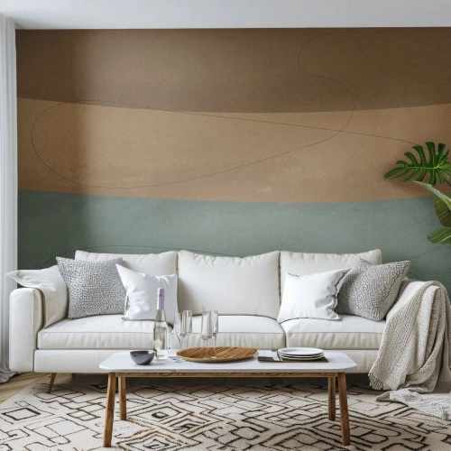 Papier Peint Photo Premium Canvas - Composition horizontale - Abstraction, Morceau, Art moderne - 250x175 cm