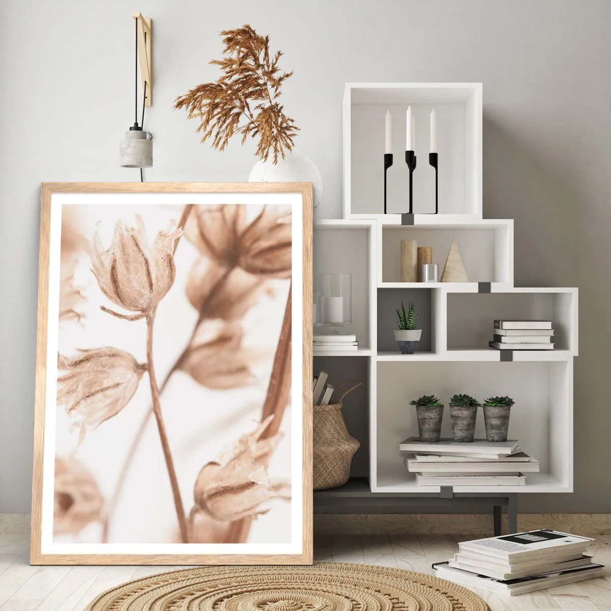 Affiche dans un chêne clair - Poster - Ils appellent à la fin de l'été - 50x70 cm