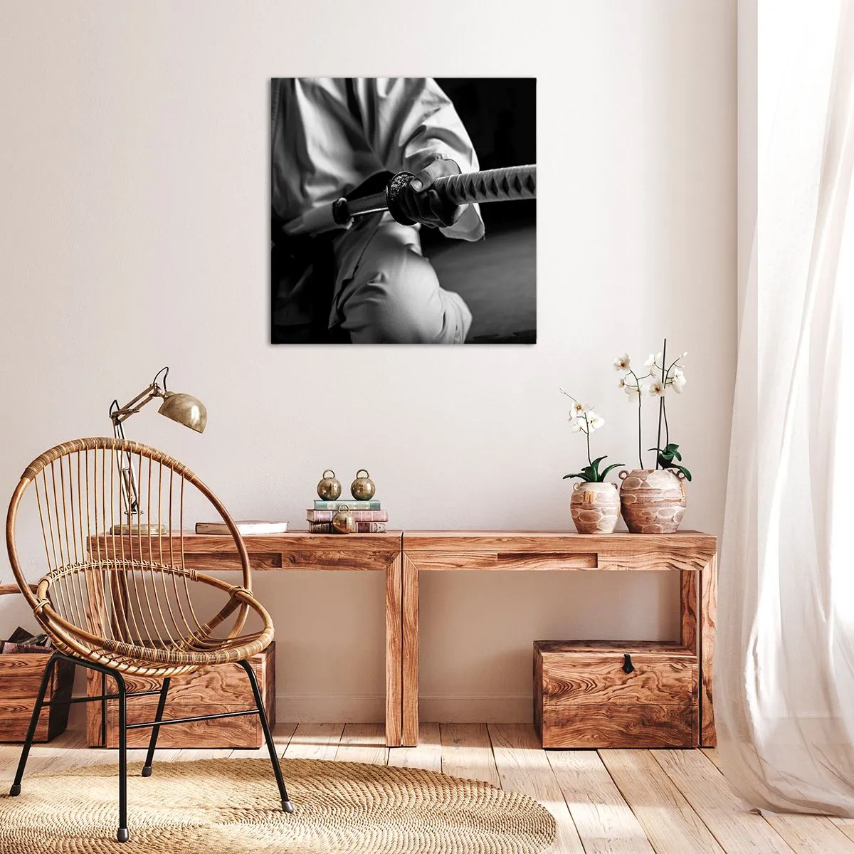 Impression sur toile - Image sur toile - Âme de guerrier - 40x40 cm