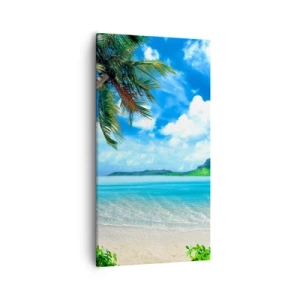 Impression sur toile - Image sur toile - L'azur des tropiques - 55x100 cm